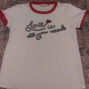 Alice + Olivia Love is All You Need cotton t-shirt